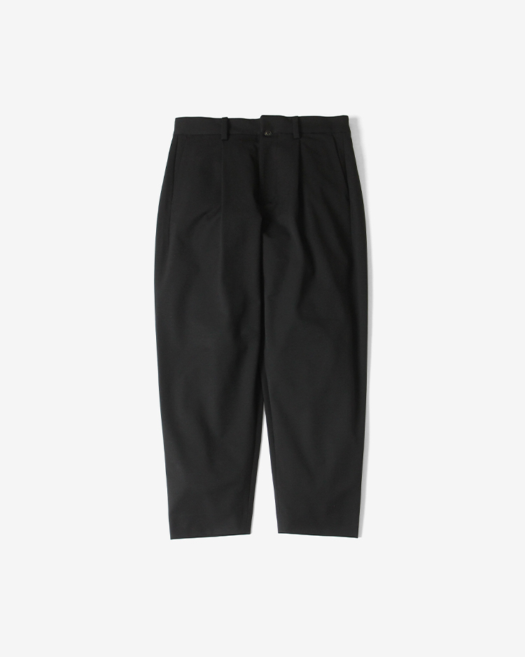 YAECA (MEN) / TUCK TAPERED - 2WAY PANTS / BLACK