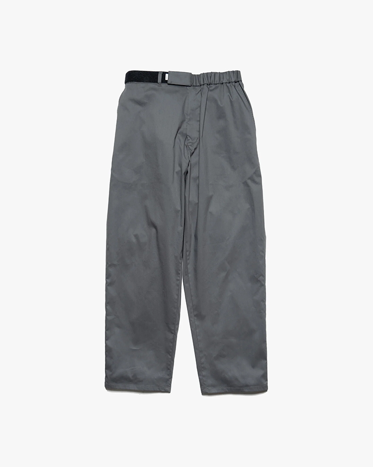 Graphpaper (MEN) / Solotex Twill Slim Waisted Wide Tapered Chef Pants / C.GRAY