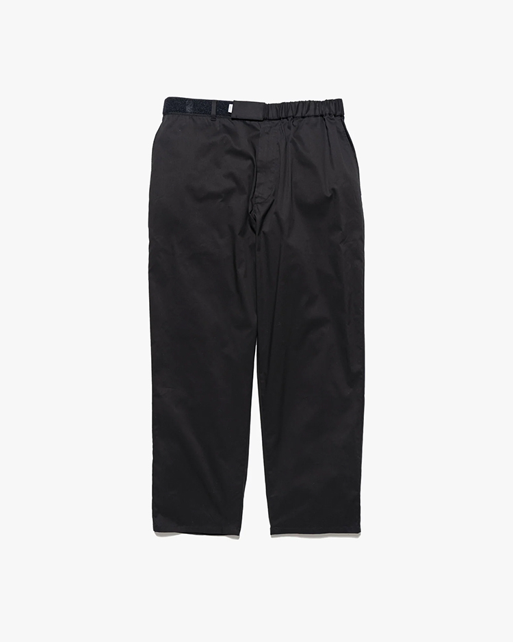 Graphpaper (MEN) / Solotex Twill Wide Tapered Chef Pants / BLACK