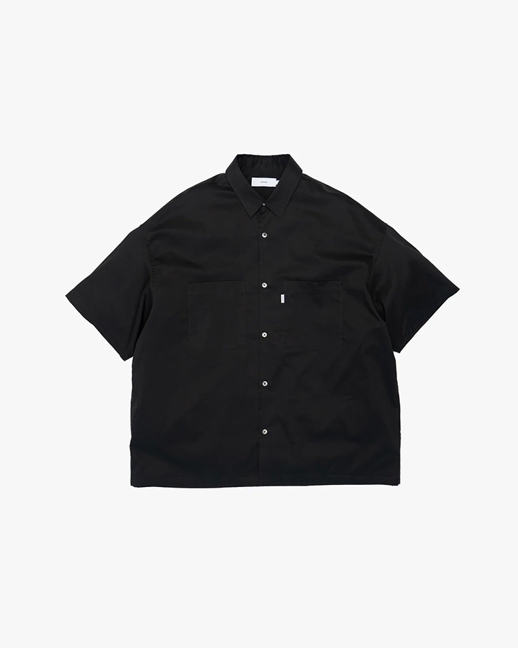 Graphpaper (MEN) / Solotex Twill S/S Oversized Box Shirt / BLACK