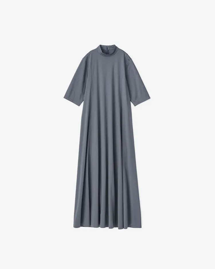 Graphpaper (WOMEN) / Fine Smooth Mock Neck / GRAY