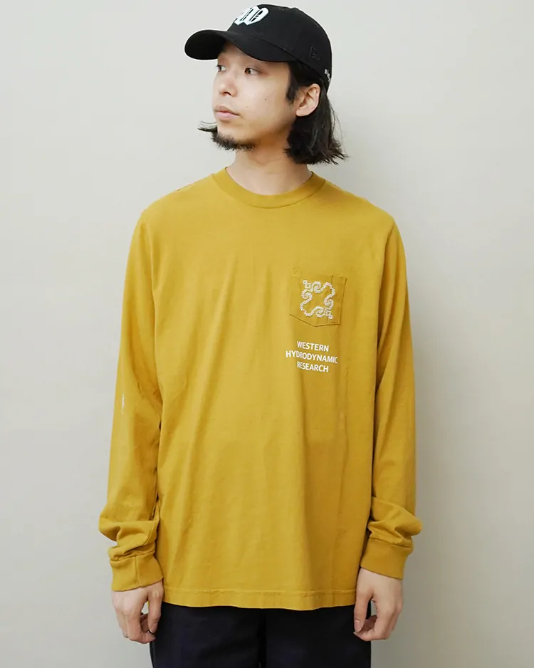 ADISH / Adish x WESTERN HYDRODYNAMIC RESEARCH / Halazon Logo Long Sleeve Shirt / CAMEL