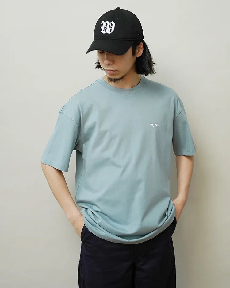 ADISH / Short Sleeve Hedab Logo T-shirt / BLUE