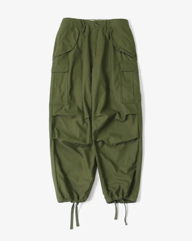 YAECA (WOMEN) / M-51 FIELD PANTS / OLIVE(SATIN)