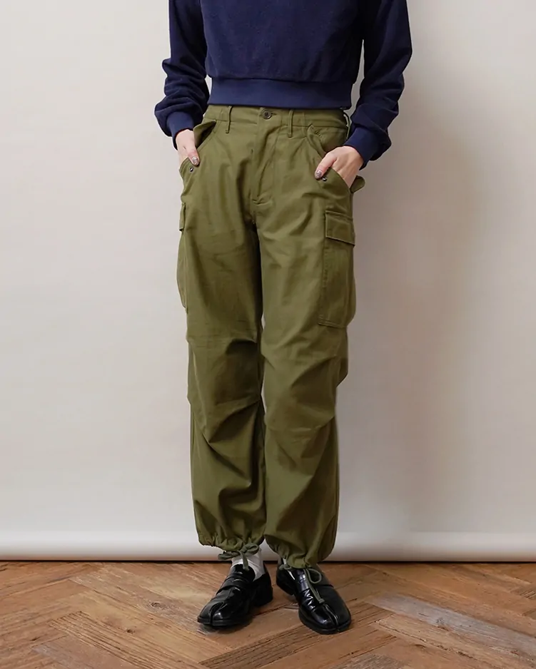 YAECA (WOMEN) / M-51 FIELD PANTS / OLIVE(SATIN)