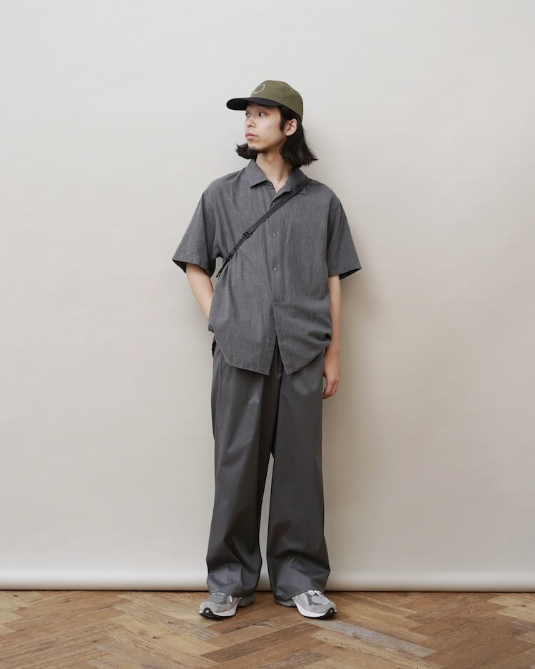 EXTRA WIDE - S/S COMFORT SHIRT / GRAY | YAECA (MEN)(ヤエカ 