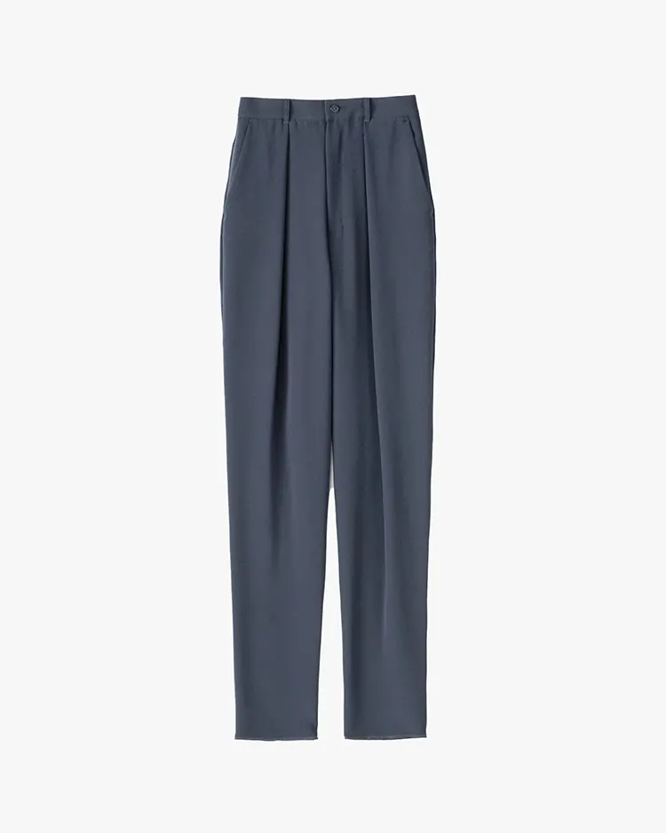 Graphpaper (WOMEN) / Satin Tapered Trousers / C.GRAY