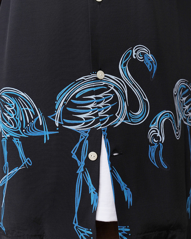 FLAMINGO / BLACK X BLUE | Aloha Blossom (MEN)(アロハブロッサム 