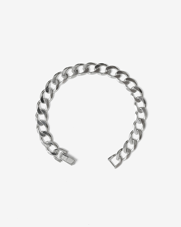 SMALL LIGHT CURB CHAIN BRACELET (22AW034) | Garden of eden