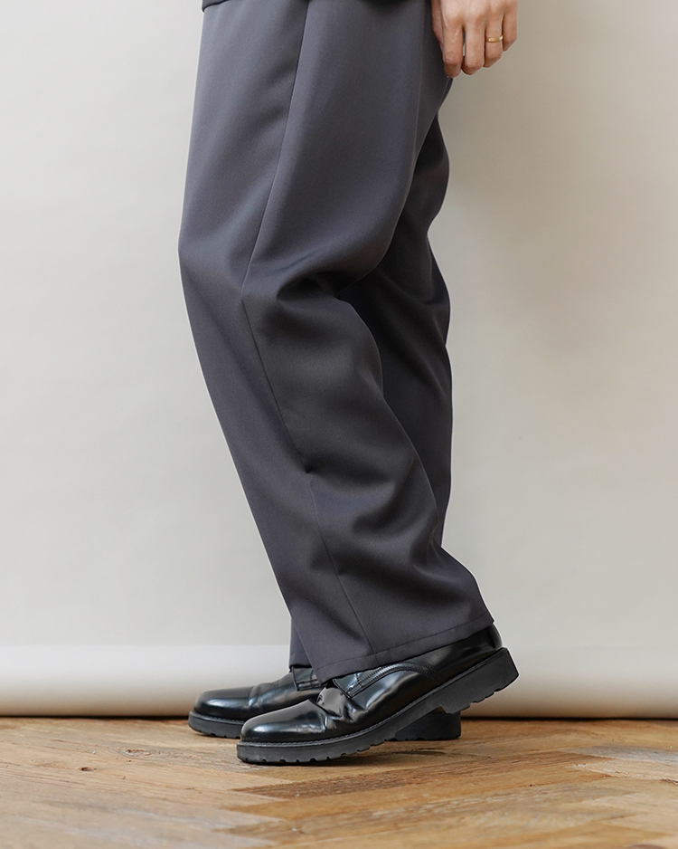 Scale Off Wool Wide Tapered Chef Pants C.GRAY Graphpaper MEN BOTTOMS Dice Dice ONLINE STORE