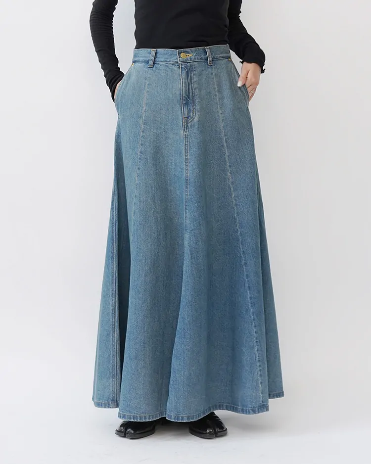 Tu es mon Tresor / The Topaz Denim Skirt - Solid 3year (TEMT-SK029-SO3Y)