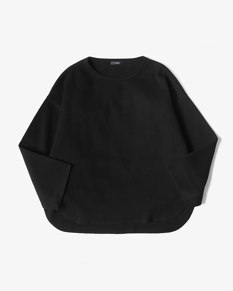 YLÈVE (WOMEN) / CTN RIB P/O / BLACK
