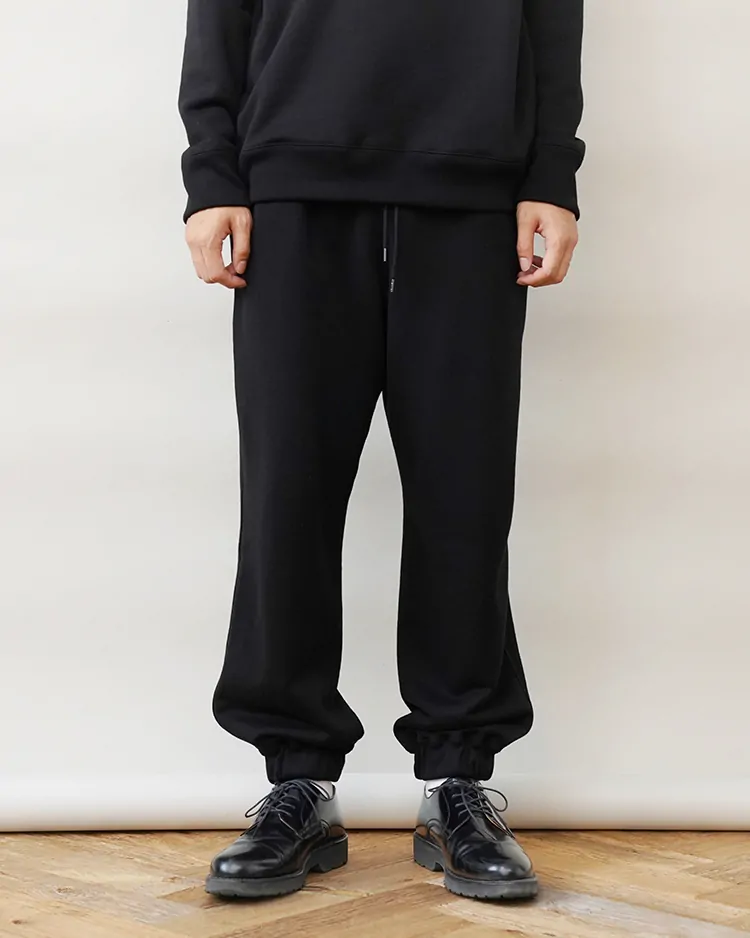 ATON (MEN) / ZERO TSURI URAKE SWEATPANTS / BLACK