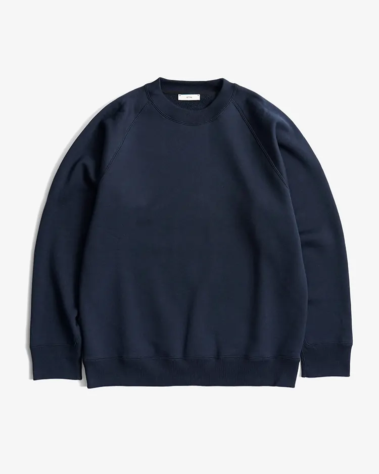 ATON (MEN) / ZERO TSURI URAKE SWEATSHIRT / NAVY