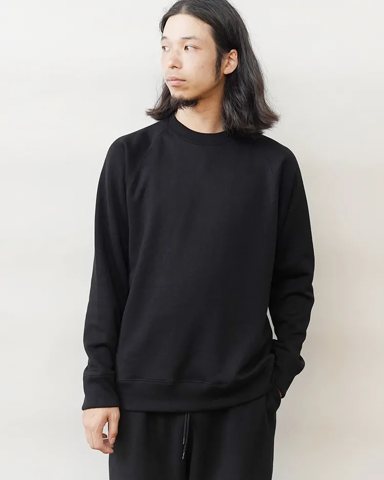 ATON (MEN) / ZERO TSURI URAKE SWEATSHIRT / BLACK