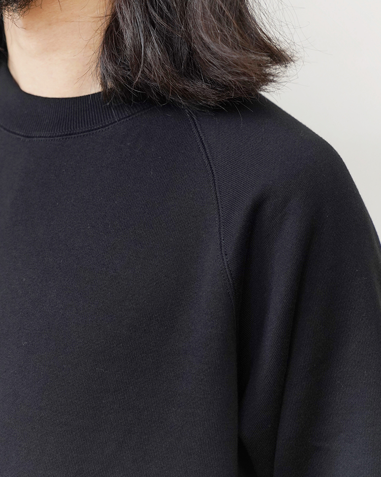 ZERO TSURI URAKE SWEATSHIRT / BLACK | ATON (MEN)(エイトン