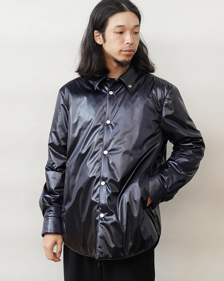 OVERCOAT / Nylon Puffer Shirt Jacket / D.NAVY