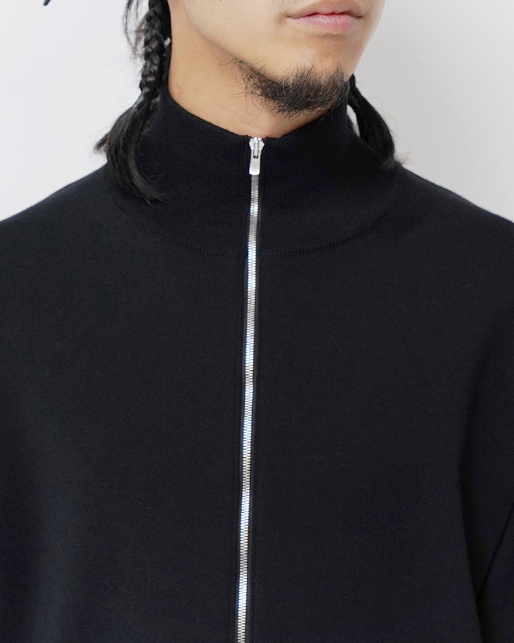 32G SMOOTH WOOL DRIVERS KNIT / BLACK | BATONER (MEN)(バトナー 