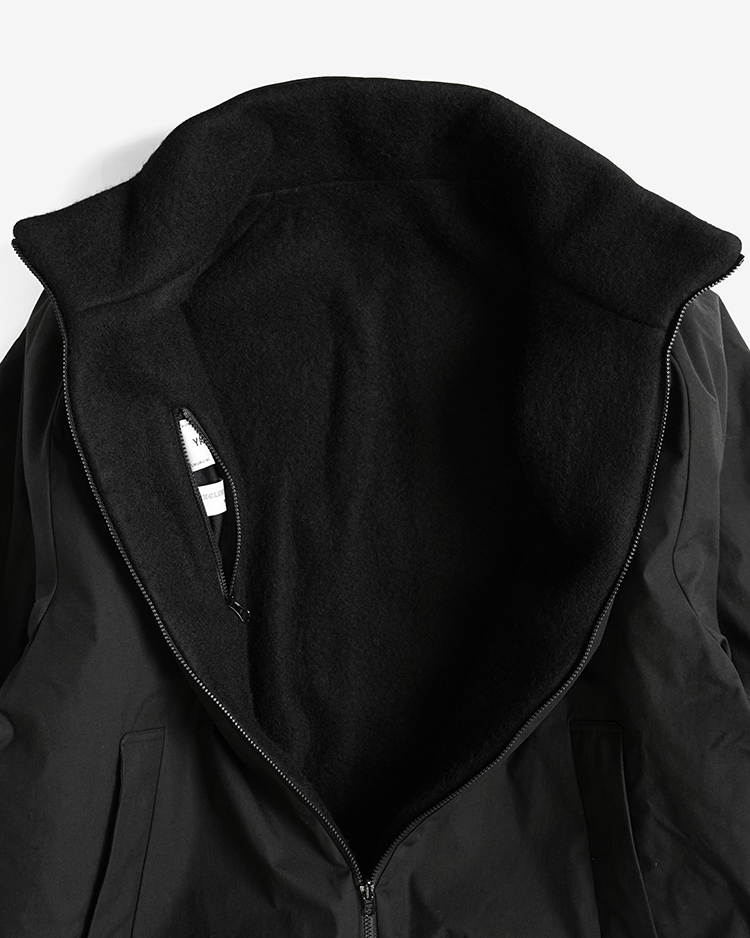 STAND COLLAR ZIP BLOUZON / BLACK | YAECA (MEN)(ヤエカ