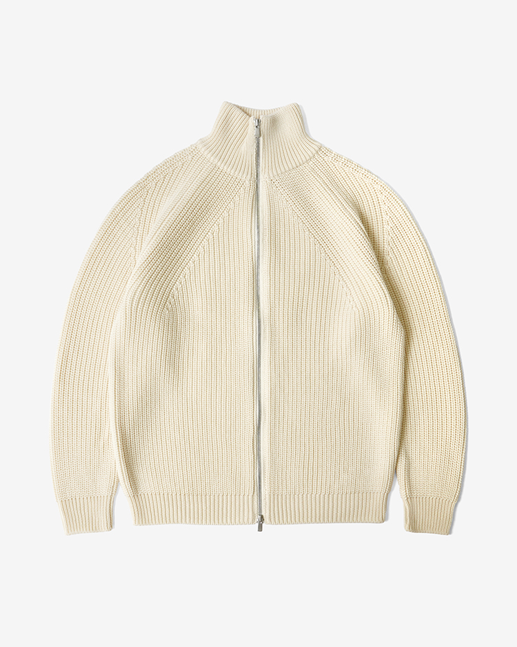 BATONER (MEN) / SIGNATURE DRIVER’S KNIT / IVORY