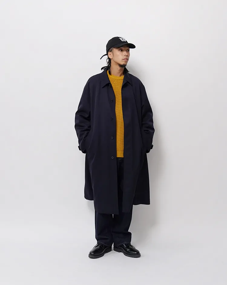 Scale Off Wool Balmacaan Coat / NAVY | Graphpaper (MEN)(グラフ