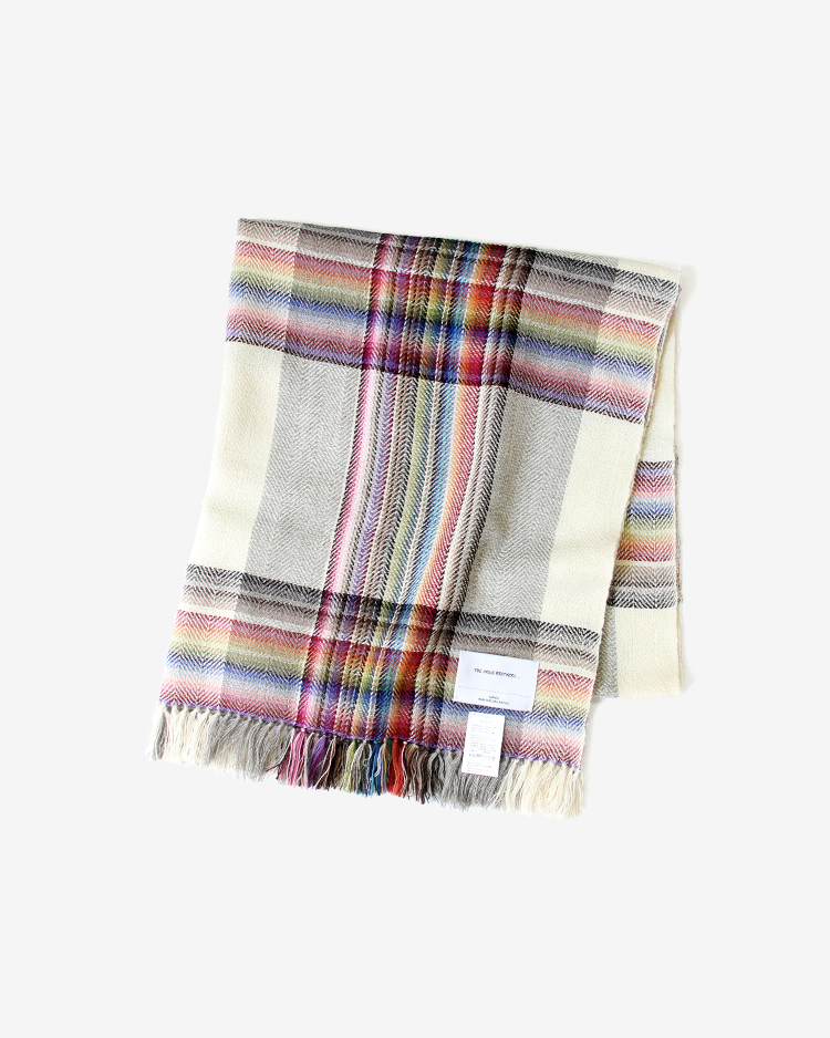 THE INOUE BROTHERS... /Multi Colored Stole / WHITE