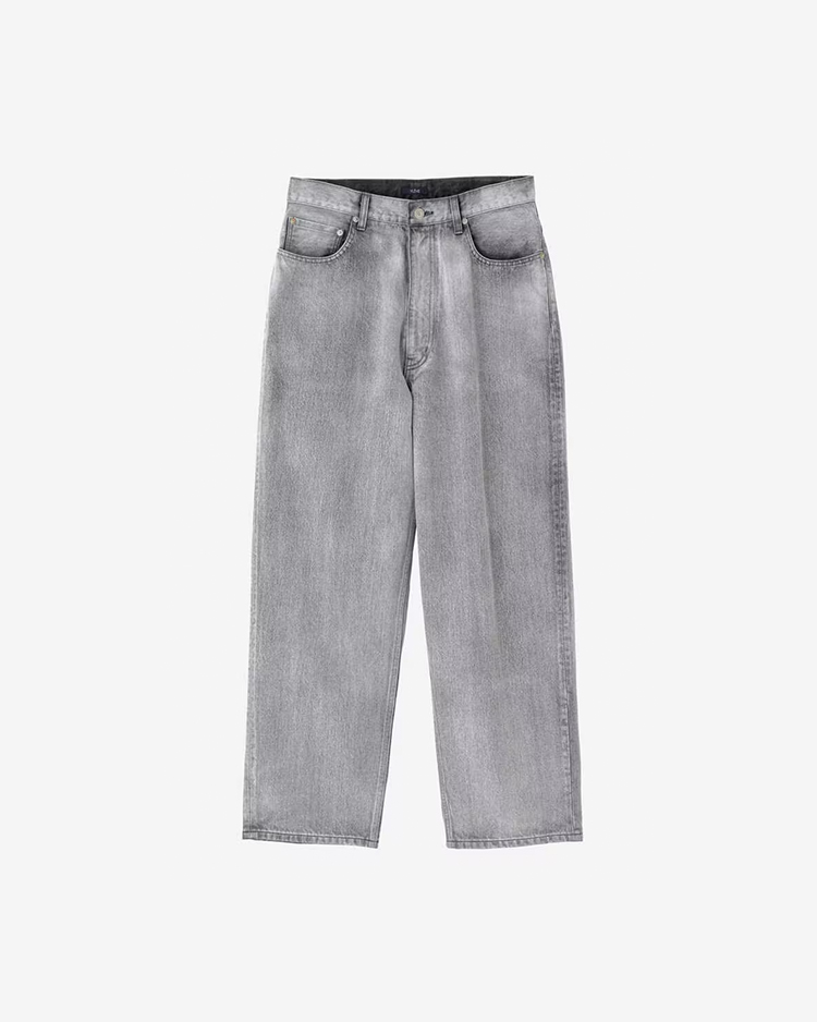 13.5oz DENIM BAGGY FADE / BLACK | YLÈVE(MEN)(イレーブ) | BOTTOMS  