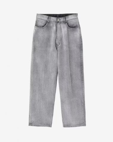 YLÈVE(MEN) / 13.5oz DENIM BAGGY FADE / BLACK