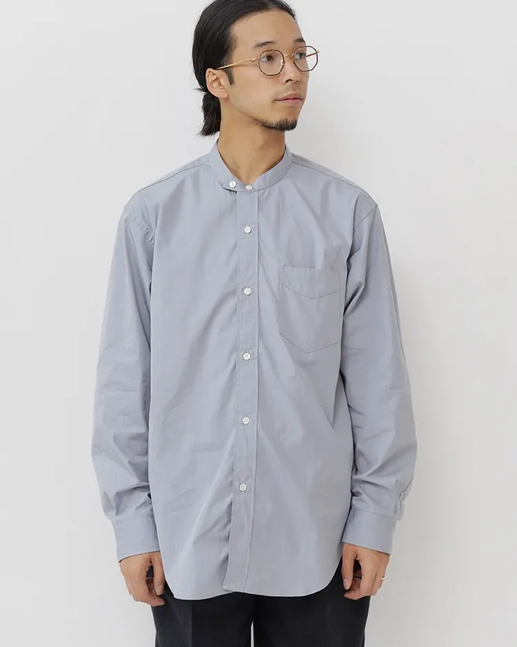 PHIGVEL / Band Collar Dress Shirt / OLD SAX