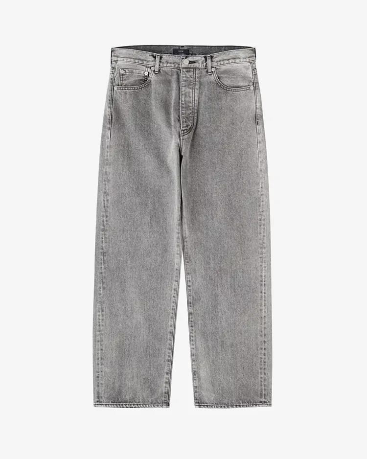 YLÈVE (MEN) / 13.5oz DENIM STRAIGHT FADE / BLACK