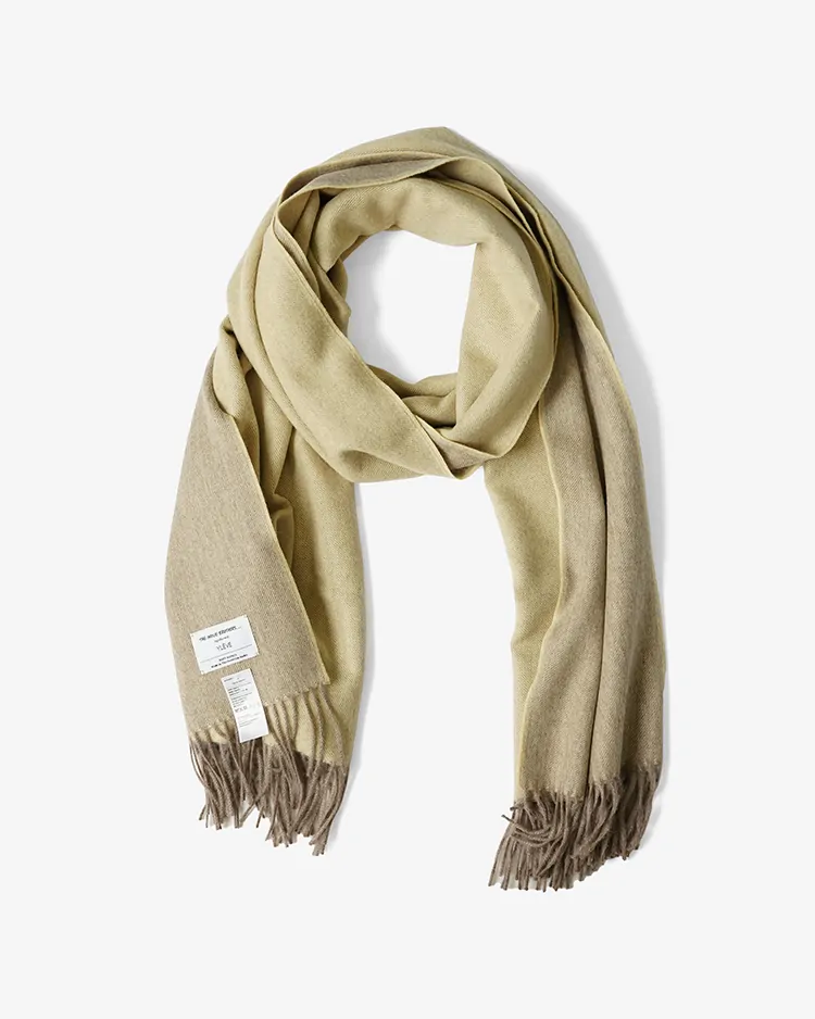 YLÈVE (MEN) / YLÈVE × THE INOUE BROTHERS / DOUBLE FACE BRUSHED STOLE / BEIGE