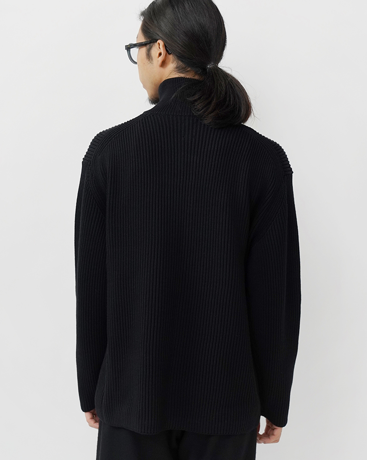 BATONER SOLIDWOOL RIB DRIVERS KNIT EX