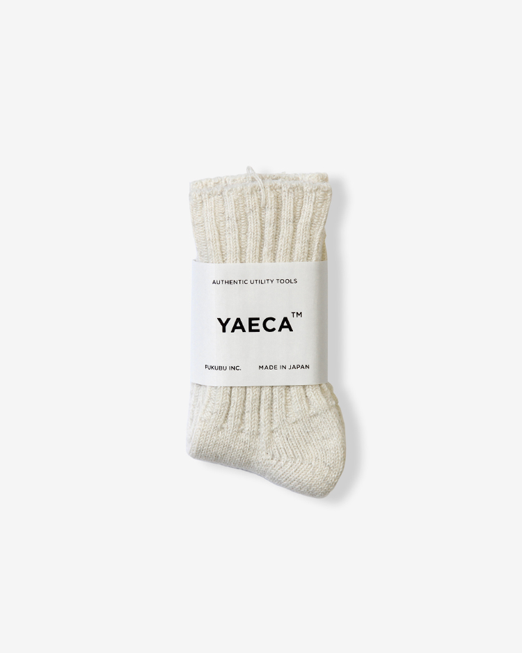 YAECA (MEN) / COTTON WOOL RIB SOCKS / N.L.GRAY