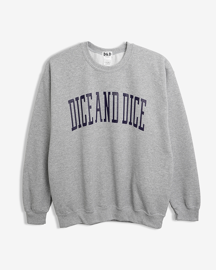 Dice&Dice / VARSITY CREW / GREY