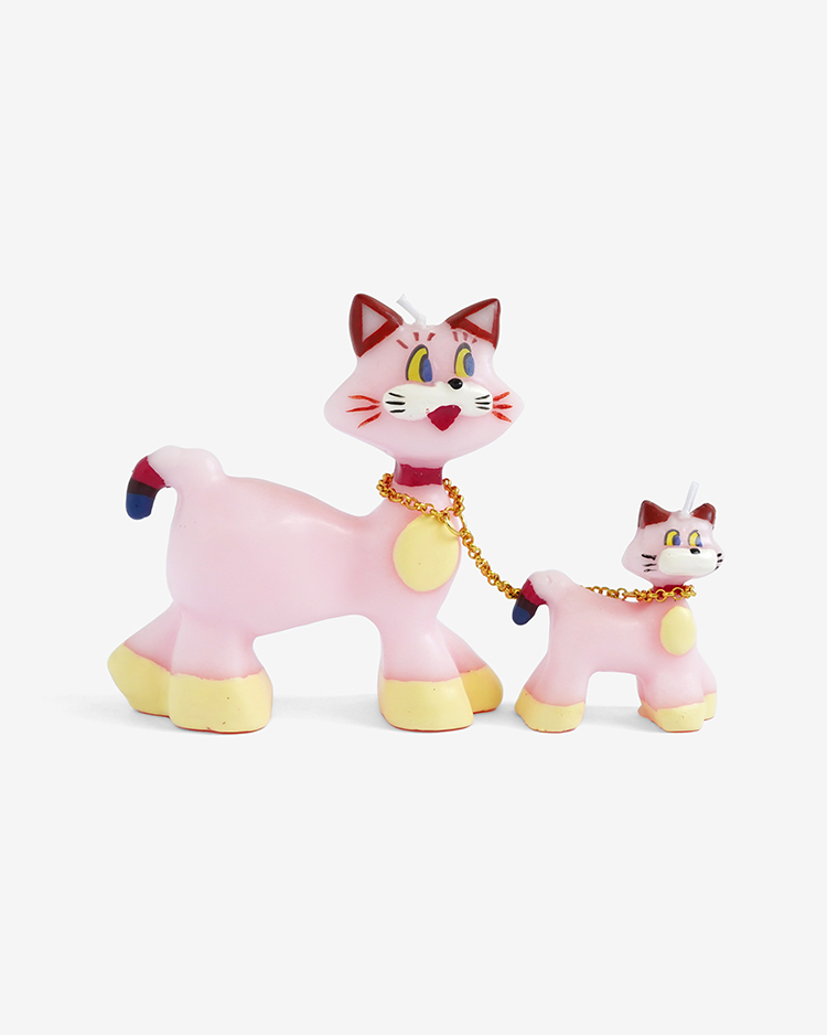 OLGA GOOSE CANDLE / PINK CATS ピンクの猫