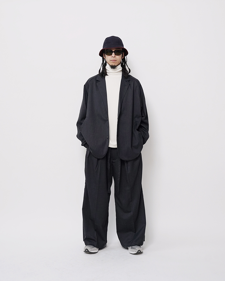 vests two button twill / ANTHRACITE | Sillage(シアージ vests two button twill / ANTHRACITE | Sillage(シアージ