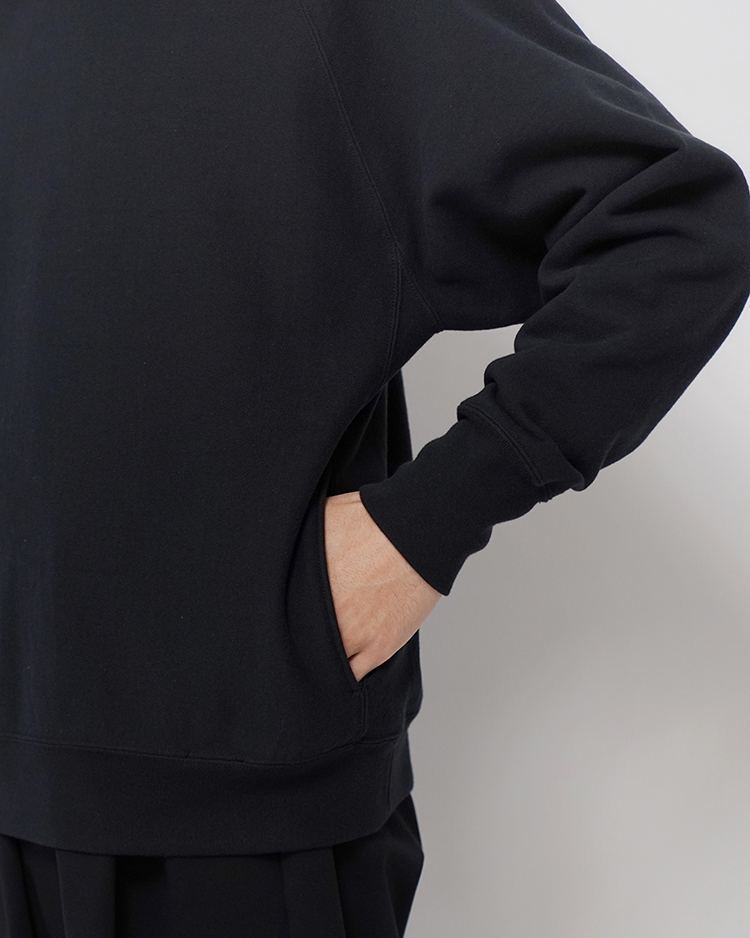 JUMBERCA URAKE CREW NECK / BLACK | BATONER (MEN)(バトナー