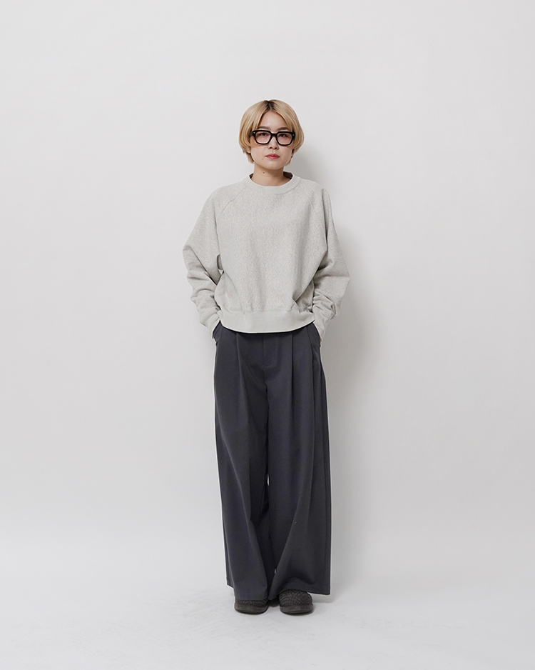 JUMBERCA URAKE CREW NECK / BLACK x WHITE | BATONER (MEN