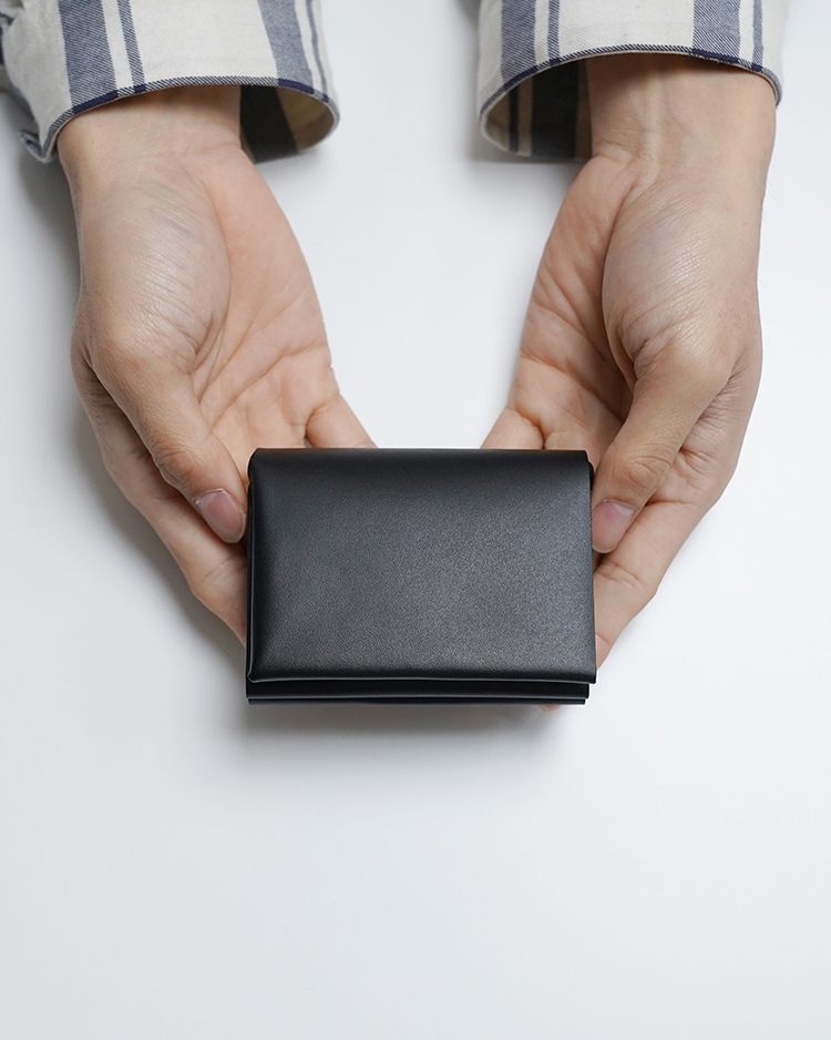 ED ROBERT JUDSON / THIN -FLAP TRIFOLD WALLET / BLACK