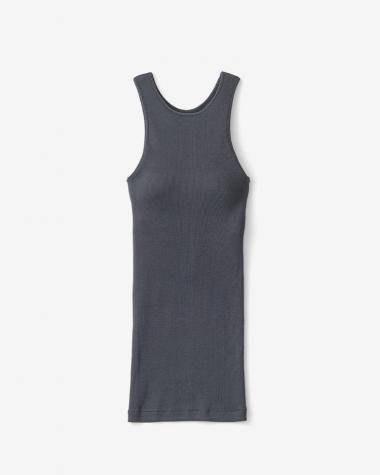 Graphpaper (WOMEN) / American Sea Island Cotton American Sleeve Tank Top / GRAY