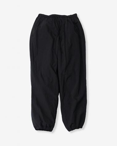  / HAND DYE NYLON OVER PANTS / BLACK