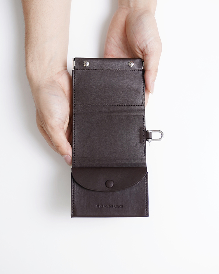 ED ROBERT JUDSON / DERRICK - SHACKLE TRIFOLD WALLET / D.BROWN