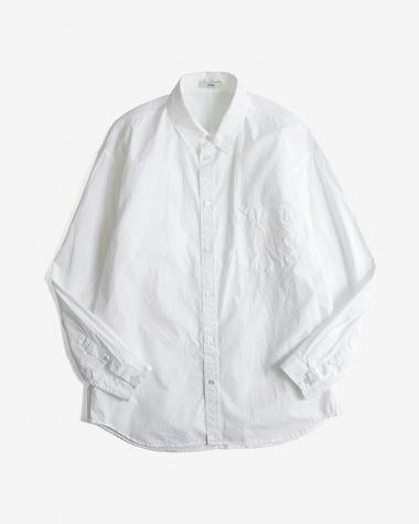  / SUVIN BROAD WASHED SHIRT / WHITE