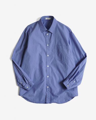  / SUVIN BROAD WASHED SHIRT / SAX