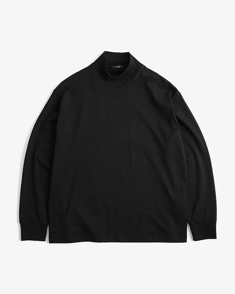 YLÈVE (MEN) / SOFT ORGANIC COTTON TURTLE / BLACK