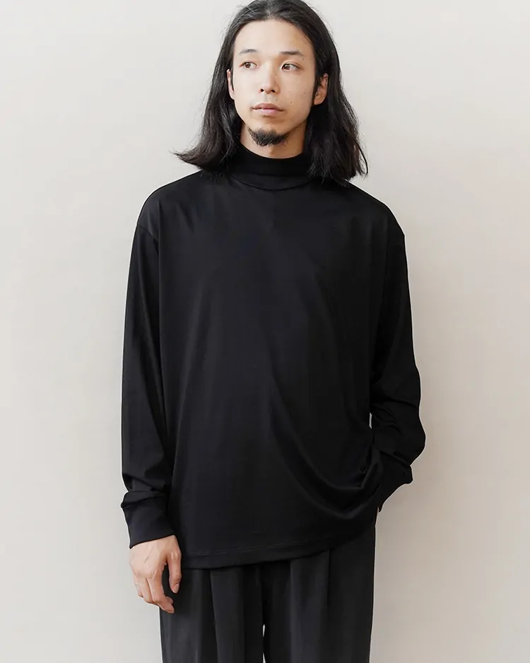YLÈVE (MEN) / SOFT ORGANIC COTTON TURTLE / BLACK