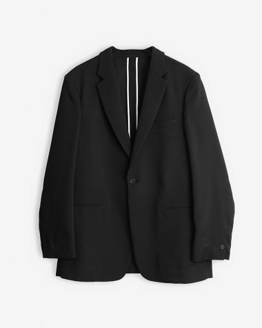 OVERCOAT / Single Breasted Jacket / BLACK