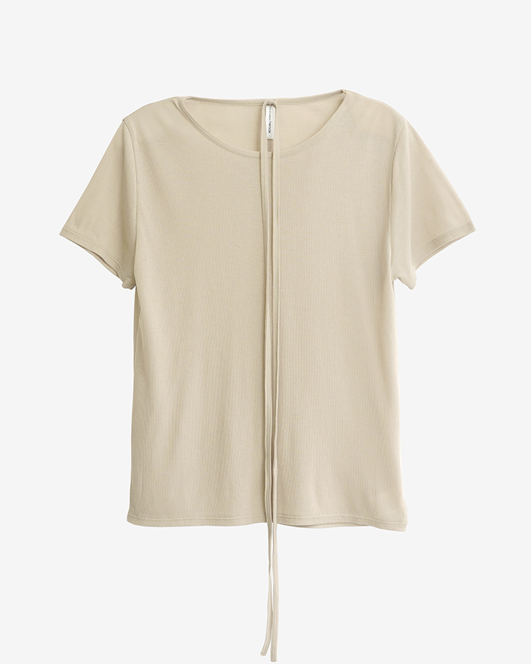 Tu es mon Tresor / Choker T-shirt / BEIGE
