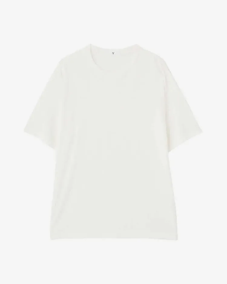 Y / ORGANIC COTTON JERSEY S/S T / WHITE