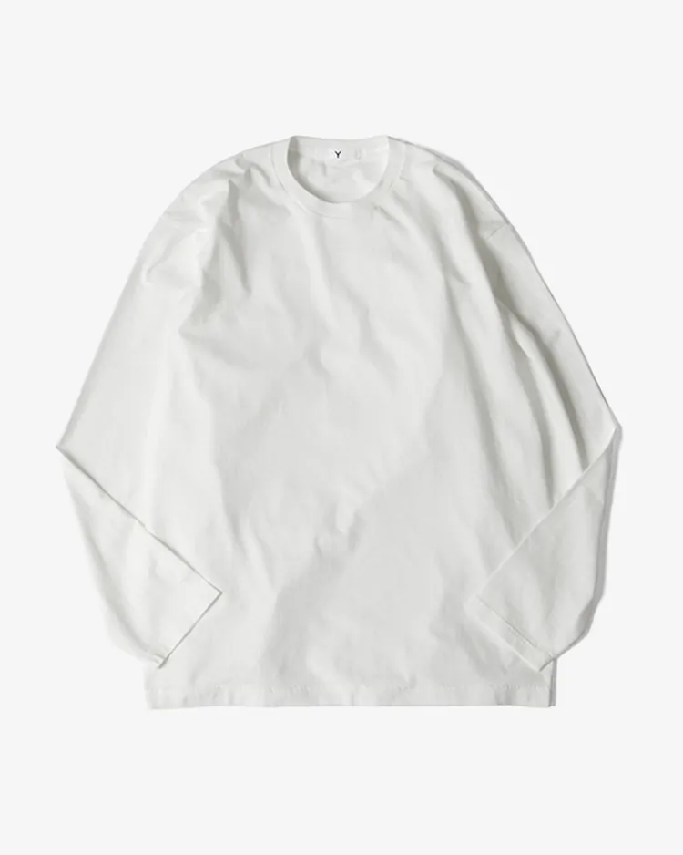 Y / ORGANIC COTTON JERSEY L/S T / WHITE